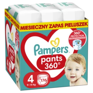 PAMPERS Pants 360 pieluchomajtki rozm4 9 15kg 176 szt