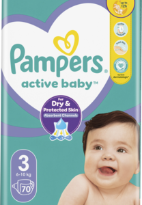 PAMPERS Active Baby pieluchy 3 6 10 kg 70 szt