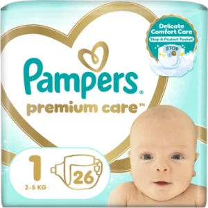 PAMPERS Premium Care pieluchy rozm1 2 5kg 26 szt